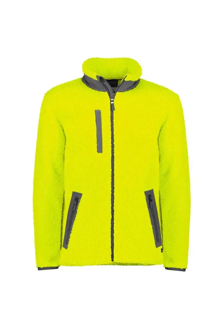 Syzmik Workwear Unisex Streetworx Full Zip Sherpa Fleece ZT285 Work Wear Syzmik Yellow XXS